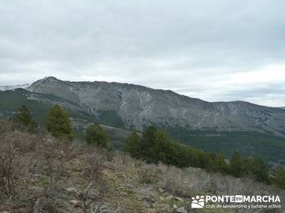 Circo de la Puebla. Sierra del Rincón;ruta por carretera;grupo senderista